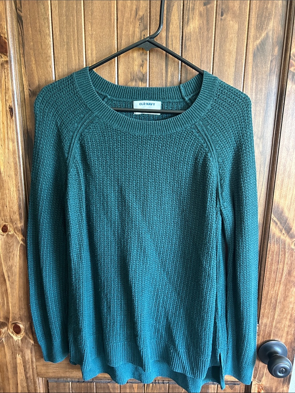 Old Navy Women's Green Crewneck Knit Sweater